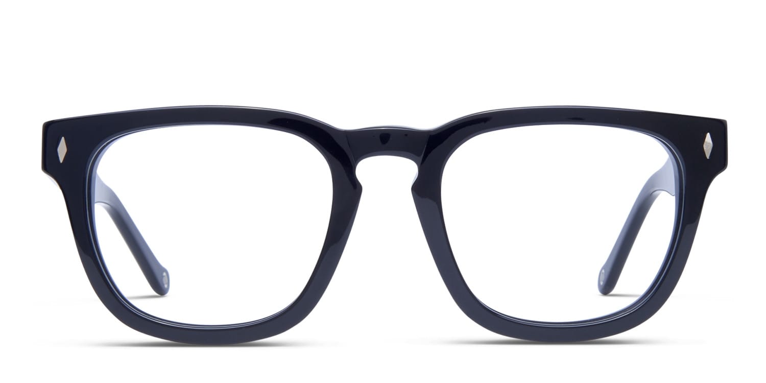 Muse X Hilary Duff Ruth Shiny Black glasses - Shiny Black - Frontal View