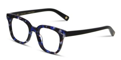 Muse X Hilary Duff Clara Blue Tortoise glasses - Blue / Tortoise - Angle View