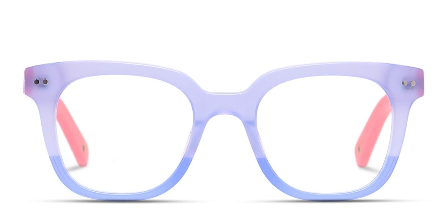 Muse X Hilary Duff Clara Blue w/Pink glasses - Blue / Pink - Frontal View