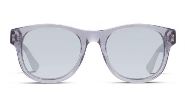 Gucci GG0003S Clear Gray w Tortoise Prescription Sunglasses
