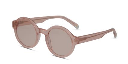 Muse X Hilary Duff Anna Clear Pink, Glitter glasses - Clear / Glitter / Pink - Angle View