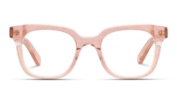 Muse X Hilary Duff Clara Pink/Clear/Glitter Prescription Eyeglasses