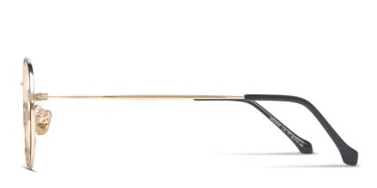 Ottoto Hermoso Black w/Gold glasses - Black / Gold - Side View