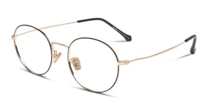 Ottoto Hermoso Black w/Gold glasses - Black / Gold - Angle View