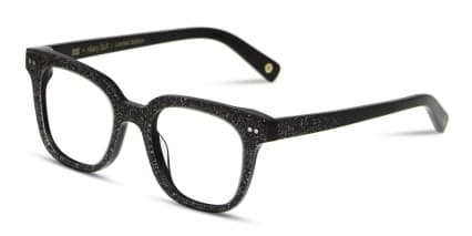 Muse X Hilary Duff Clara Black, Glitter glasses - Black / Glitter - Angle View