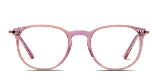 james k / friend 500LTD ピンク/クリア カラーバイナル Muse X Hilary Duff Colette Pink/Clear/Gold Eyeglasses | Includes