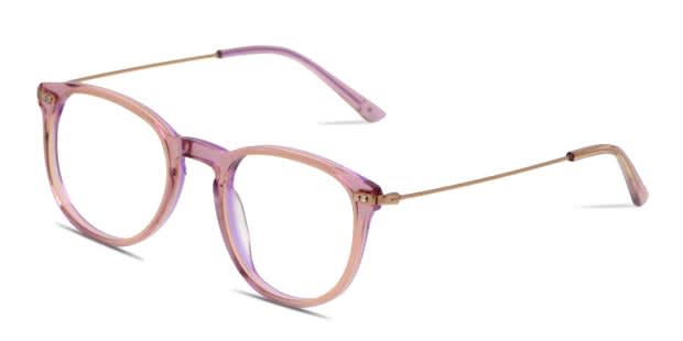 Muse X Hilary Duff Colette Pink/Clear/Gold Eyeglasses | Includes