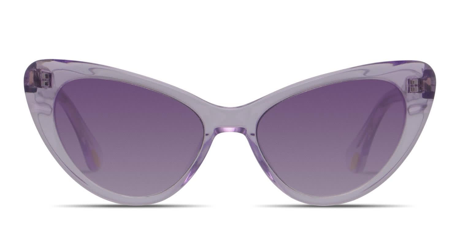 Amelia E. Lynna Clear Purple glasses - Clear / Purple - Frontal View