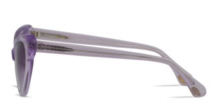 Amelia E. Lynna Clear Purple glasses - Clear / Purple - Side View