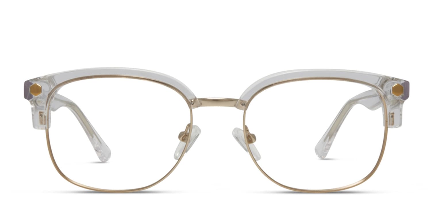 Muse Elliot Clear, Gold glasses - Clear / Gold - Frontal View