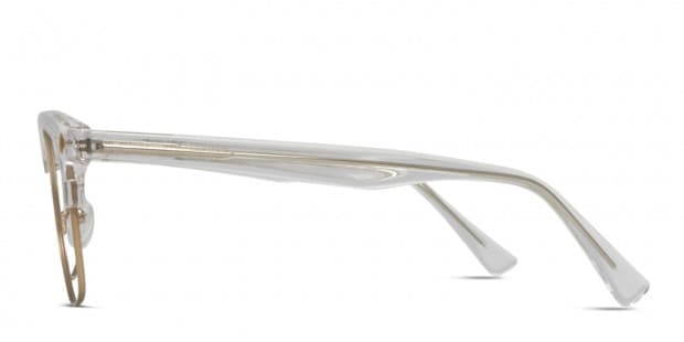 Muse Elliot Clear/Gold Eyeglasses | Includes FREE Rx Lenses