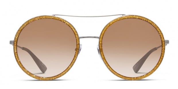 Gucci GG0061S Brown w/Silver Prescription Sunglasses