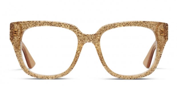 Gucci gold glitter glasses shop