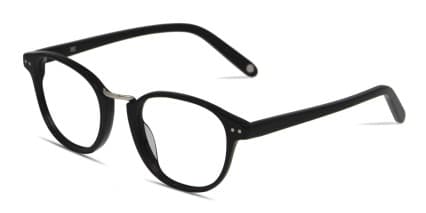 Muse McAllen Shiny Black glasses - Shiny Black - Angle View