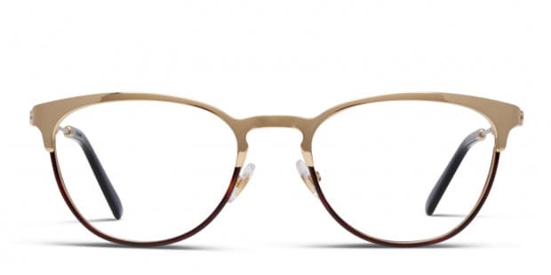 Gucci GG0134O Gold w Tortoise Prescription Eyeglasses