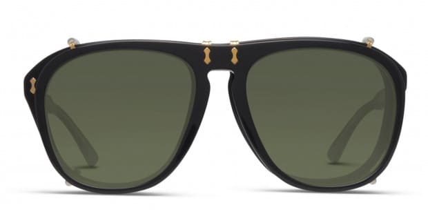 Gucci GG0128S Black w Gold Prescription Eyeglasses