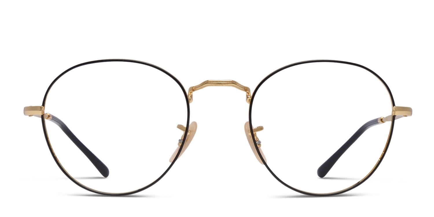 Ray-Ban 3582V Black w/Gold glasses - Black / Gold - Frontal View