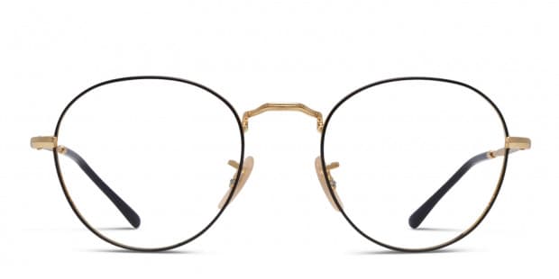 Ray-Ban 3582V Black w/Gold Prescription Eyeglasses