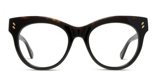  特価ブログのポータルサイト Stella McCartney SC0024O Shiny Black Prescription Eyeglasses フルリム
