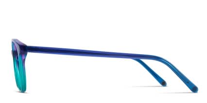 Muse Gladys Blue w/Teal glasses - Blue - Side View