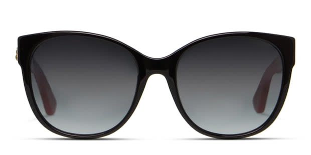 GUCCI グッチ ブラック キャットアイ サングラス GG0097S Gucci GG0097S Black w/Red Prescription Sunglasses