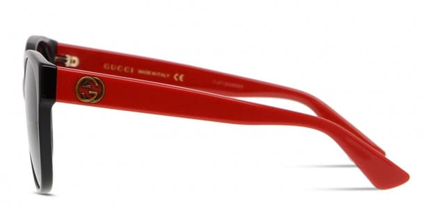 Gucci GG0097S Black w Red Prescription Sunglasses
