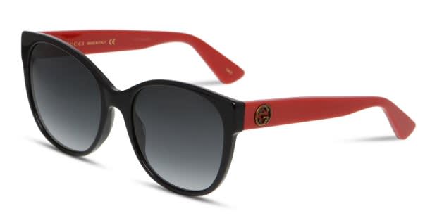 Gucci GG0097S Black w/Red Prescription Sunglasses