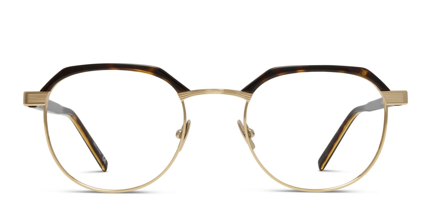 Saint Laurent SL 124 Tortoise, Gold glasses - Tortoise / Gold - Frontal View