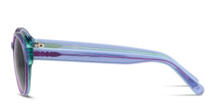 Muse Bobbie Purple/Greeen/Multicolor glasses - Multicolor / Purple / Green - Side View