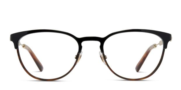 GUCCI GG 9933/J ダークブラウン メガネ(度あり) Gucci GG0134O Black w/Brown Prescription Eyeglasses