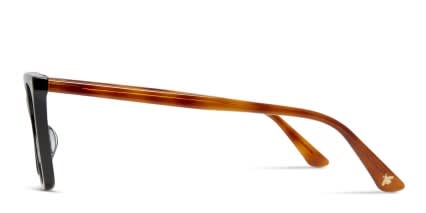 Gucci GG0025O Black w/Brown glasses - Black / Brown - Side View