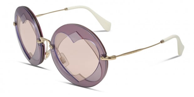 Miu Miu MU 01SS Pink w/Purple Sunglasses