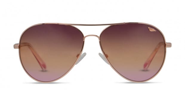 Diane Von Furstenberg DVF120S Katarina Rose Gold Sunglasses