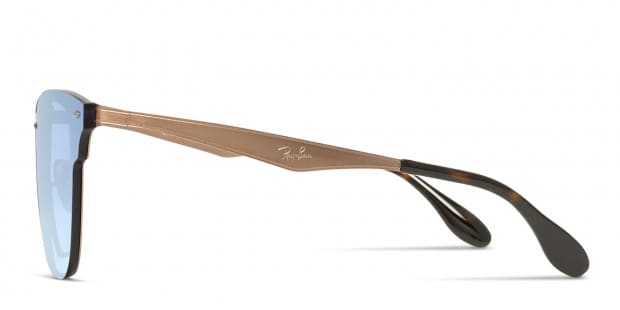 Ray-Ban 3576N Blaze Clubmaster Silver w/Bronze Sunglasses