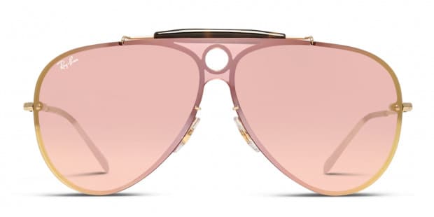Ray Ban 3581N Blaze Shooter Pink w Gold Sunglasses