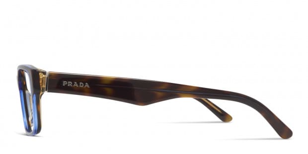 Prada PR 16MV Tortoise Blue Eyeglasses Includes FREE Rx Lenses