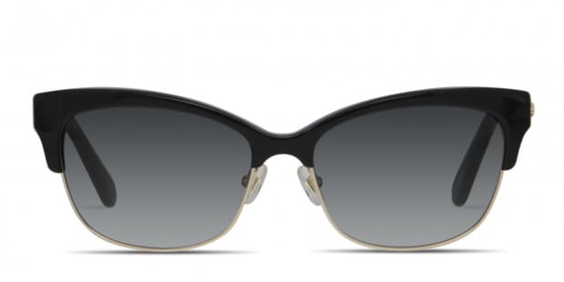 Kate Spade Shira S Black w Silver Prescription Sunglasses