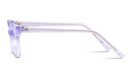 Sam Clear Purple glasses - Clear / Purple - Side View