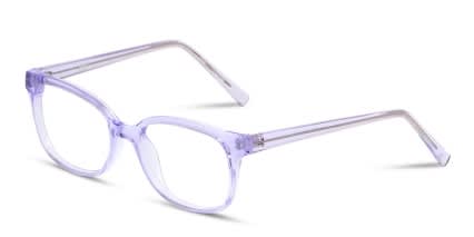 Sam Clear Purple glasses - Clear / Purple - Angle View