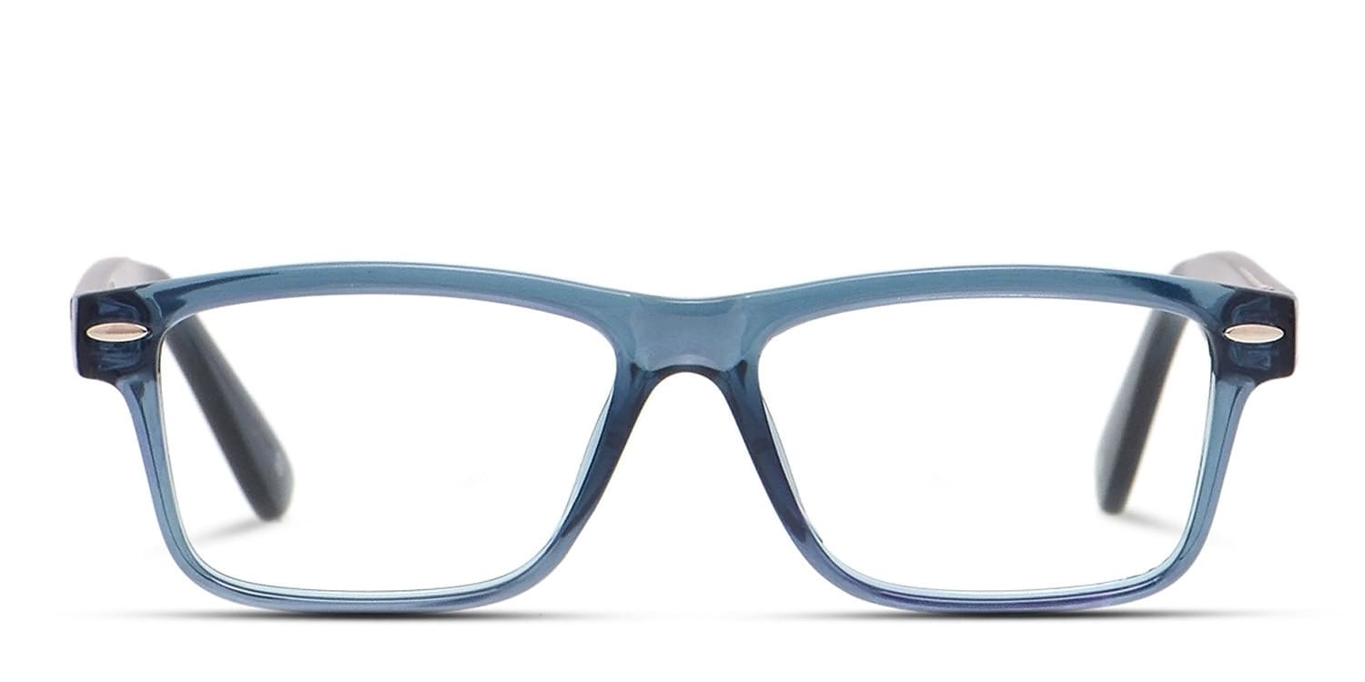Muse Academy Blue, Clear glasses - Blue / Clear - Frontal View