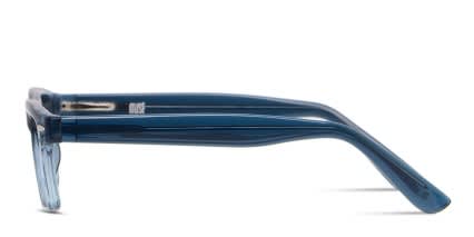Muse Academy Blue, Clear glasses - Blue / Clear - Side View
