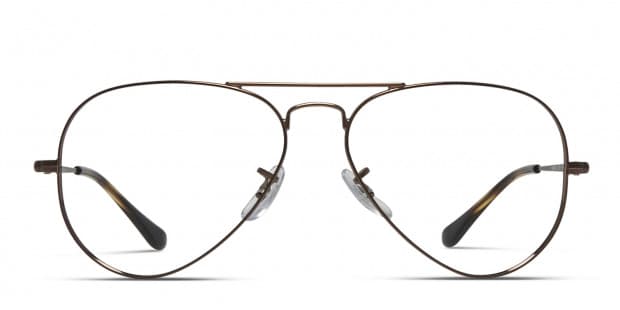 Ray Ban Aviator 6489 Brown Prescription Glasses