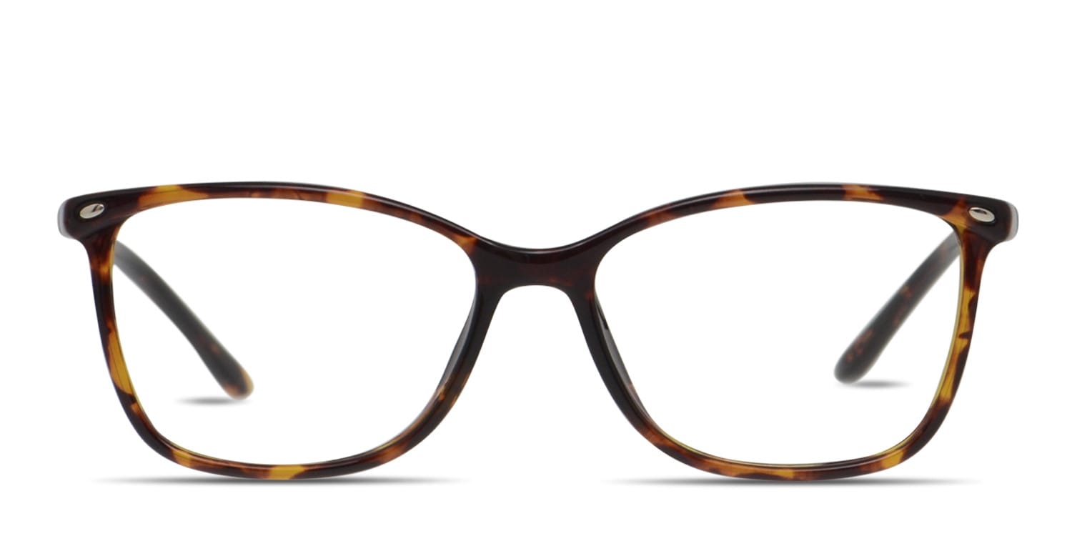 Non-Prescription Amelia E. Tortoise Glasses Amelia E. Skyline Tortoise, Beige Prescription Eyeglasses main image 2