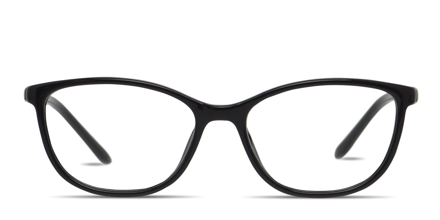 Amelia E. Sloe Shiny Black glasses - Shiny Black - Frontal View