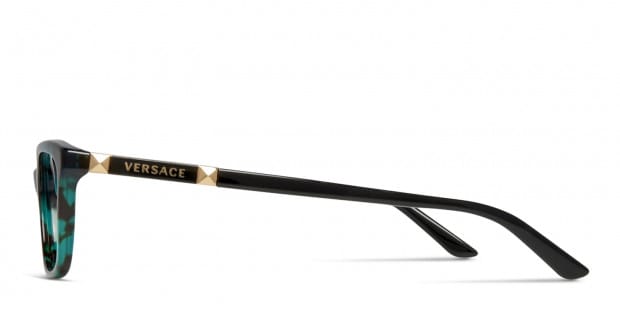 Versace green tortoise eyeglasses new arrivals
