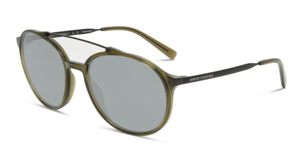 Armani Exchange 4069S Clear Olive Prescription Sunglasses