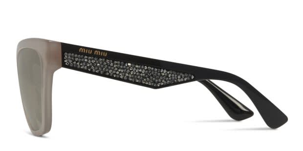Miu Miu MU 06RSA Beige w/Black Prescription Sunglasses - 50% Off