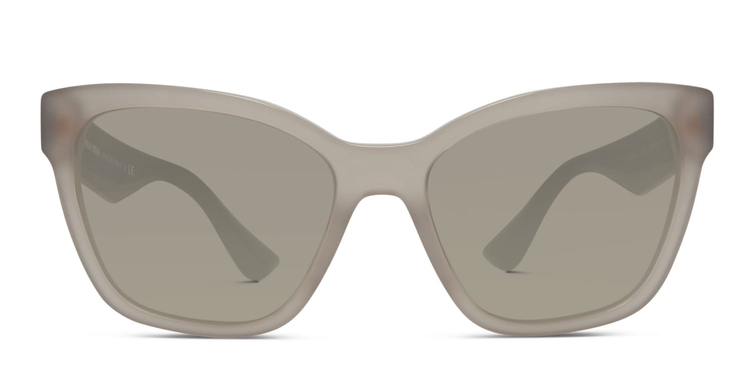 Diesel Translucent Beige Frame Sunglasses with Dark Lenses Diesel DL 3004U OPALESCENT TRANSPARENT GREY/Brown 63/14/125  main image 3