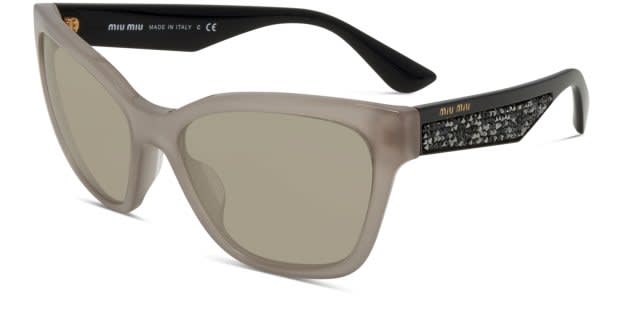 Miu Miu MU 06RSA Beige w/Black Prescription Sunglasses - 50% Off
