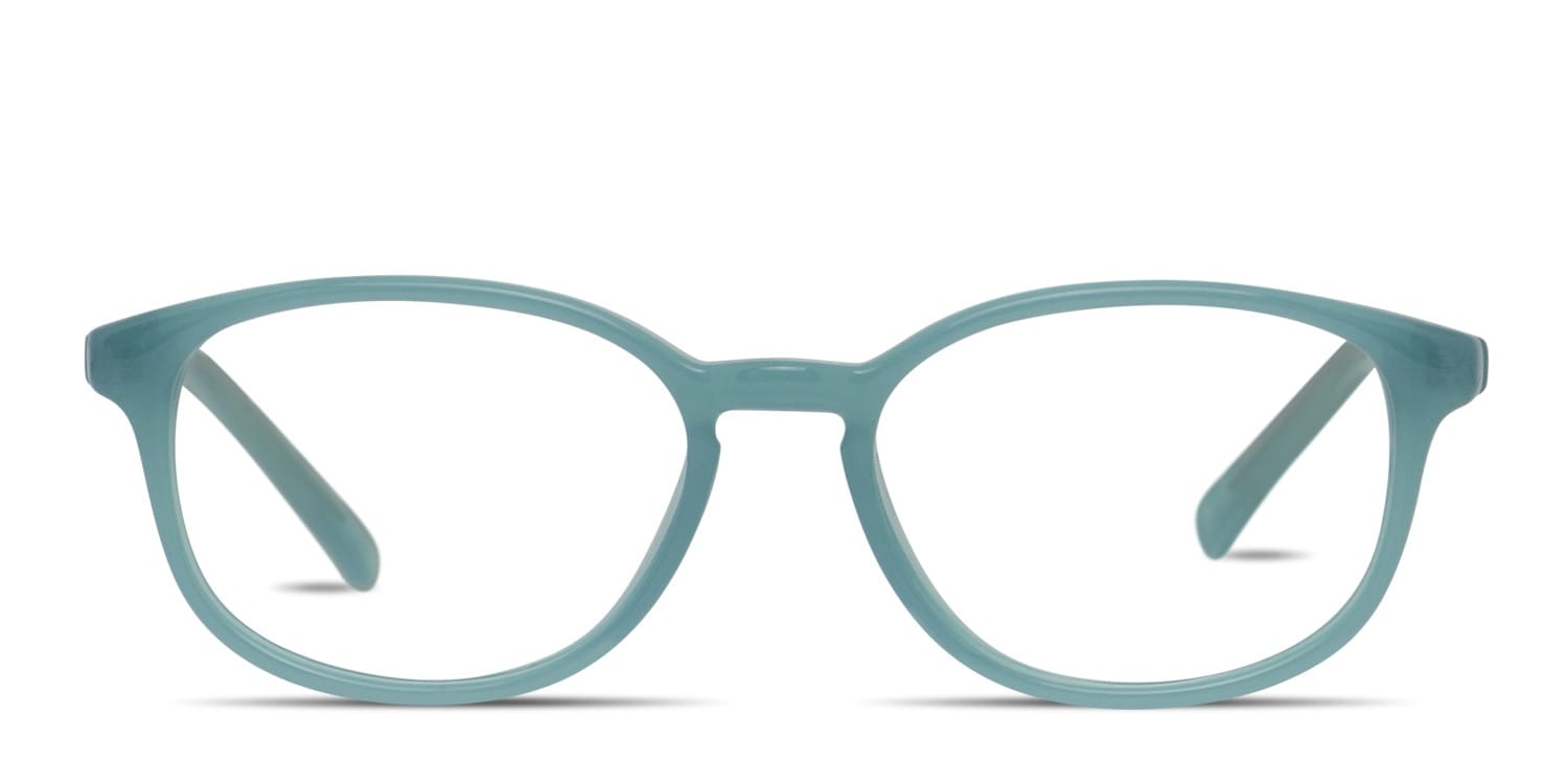 Amelia E. Addis Green glasses - Blue - Frontal View